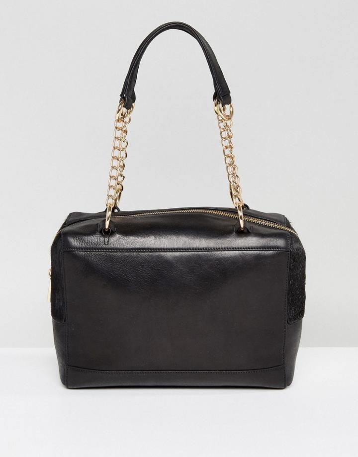 Urbancode Handheld Bag With Chain Detail Handle - Blue