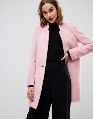 Gianni Feraud Slimline Coat - Pink