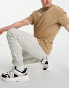 New Look Nlm Set Taped Sweatpants In Stone-neutral