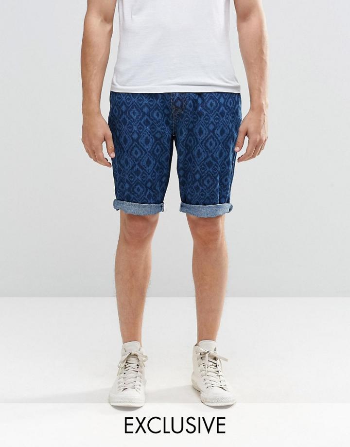 Brooklyn Supply Co Laser Print Prospect Slim Shorts