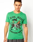 Elvis Jesus T-shirt Trenchtown - Green