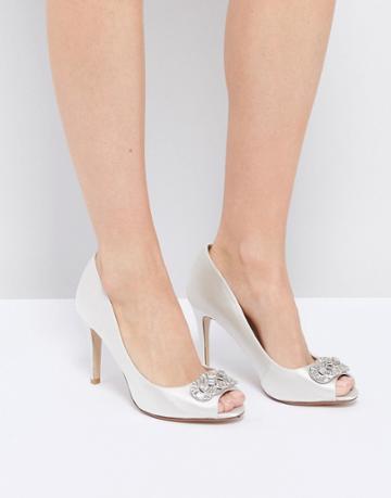Dune Bridal Dolley Embellised Shoes - White