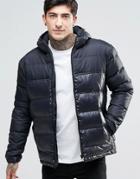 Fat Moose Cosmo Quilted Jacket Hooded - Black