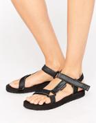 Vero Moda Side Buckle Sandals - Black