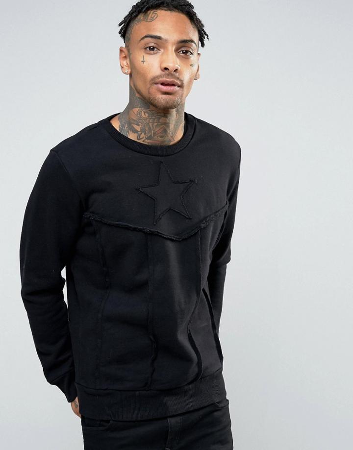 Diesel S-captain Star Sweater - Black