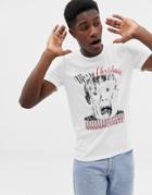 Jack & Jones Originals Holidays T-shirt With Home Alone Graphic - White