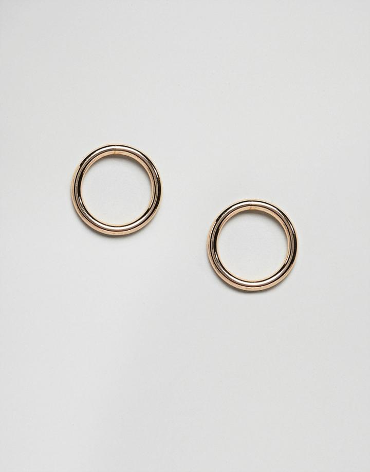 Weekday Circle Stud Earring - Gold