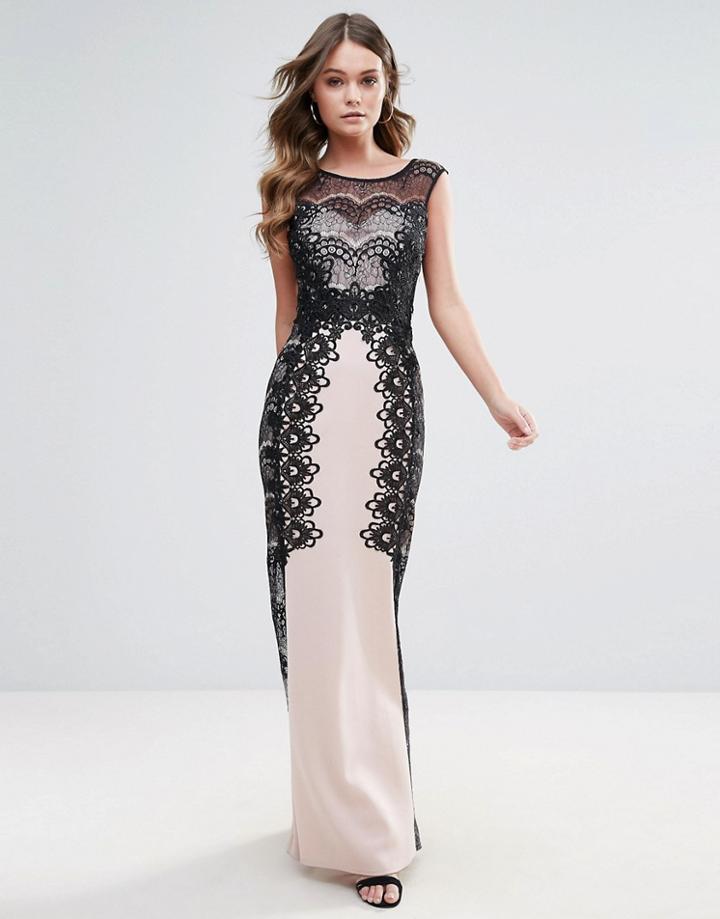 Lipsy Embellished Maxi Dress - Pink