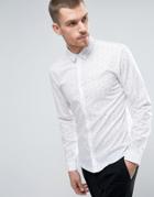 Hugo By Hugo Boss Ero 3 Shirt Number Print Slim Fit In White - White