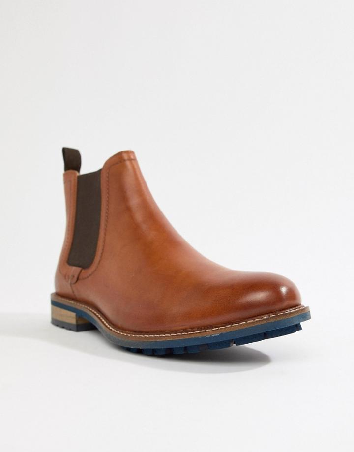 Silver Street Chunky Chelsea Boot In Tan - Tan