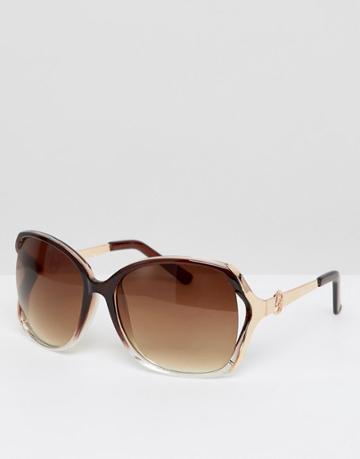 Lipsy Logo Sunglasses - Brown