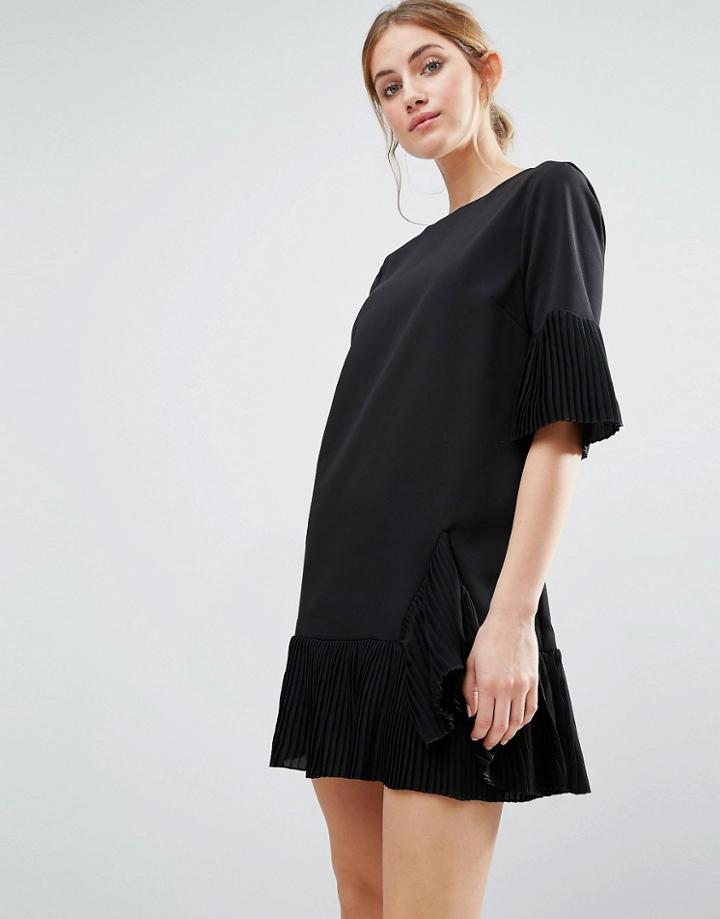 The English Factory Pleat Detail Dress - White