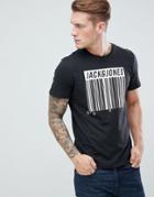 Jack & Jones Barcode Logo T-shirt - Black