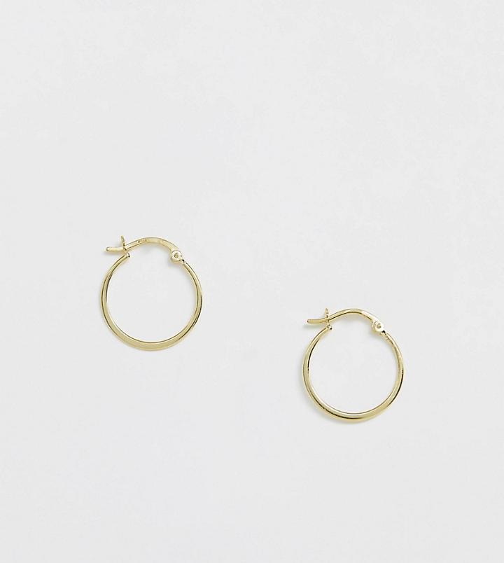 Shashi Sterling Silver 18k Gold Plated Chunky Gold Hoop Earrings - Gold