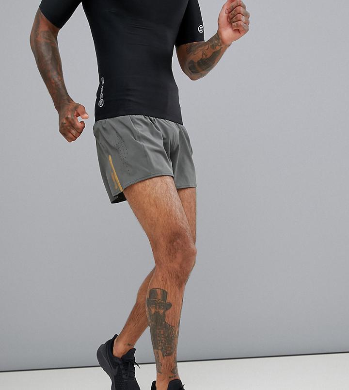 Skins 4 Inch Short In Black - Black