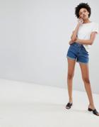 Vero Moda Mom Shorts - Blue