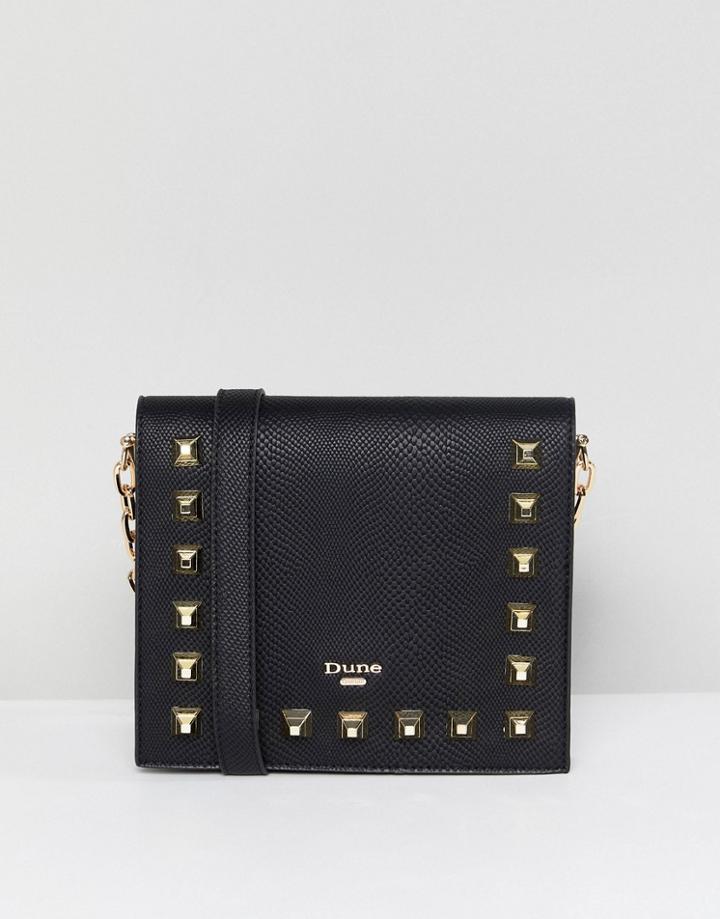 Dune Diago Studded Crossbody Bag - Black