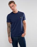 Lyle & Scott Mini Square Dot T-shirt Navy - Navy