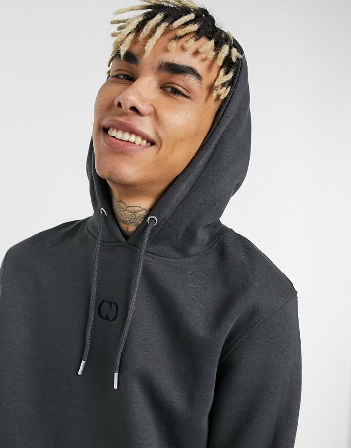 Criminal Damage Eco Essentials Hoodie In Gray-grey
