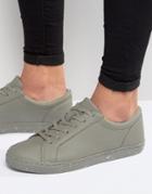Asos Sneakers In Gray With Speckle Print Sole - Gray