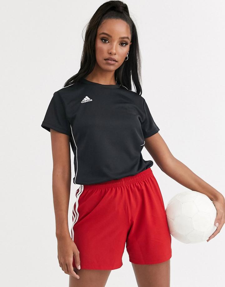Adidas Soccer Tiro Jersey Top In Black