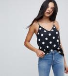 Asos Tall Polka Dot Print Cami Top - Multi