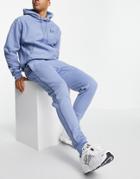 Champion Contrast Stitch Logo Sweatpants In Pale Blue-blues