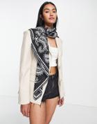Bolongaro Trevor '01 Printed Scarf In Black