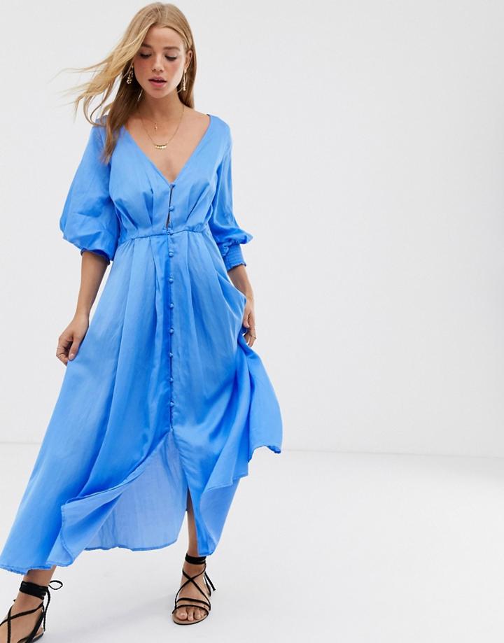Free People Later Days Midi Dress