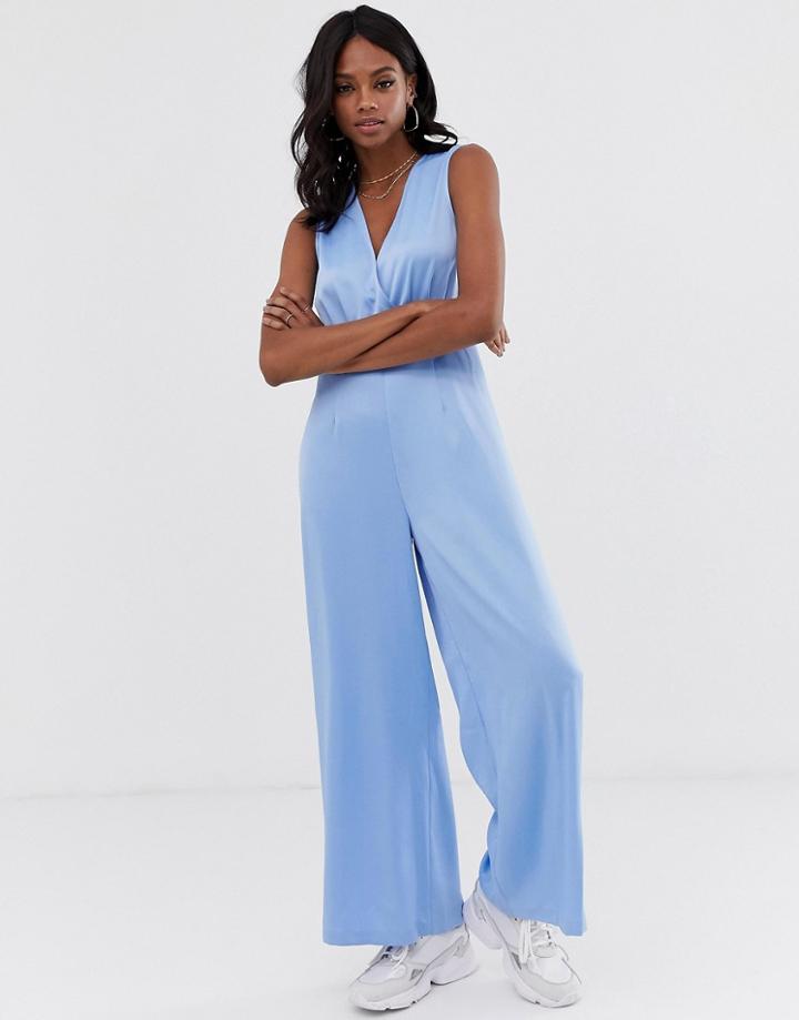 Unique21 Wrap Jumpsuit - Blue