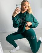 The Couture Club Triple Logo High Waisted Leggings - Part Of A Set-green
