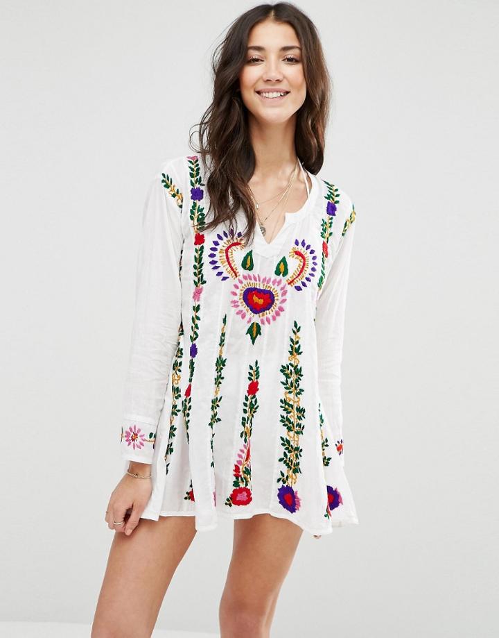 Raga The Barbara Embroidered Dress - White