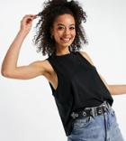 Noisy May Tall Swing Crop Top In Black