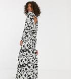 Asos Design Tall Maxi Dress With Cowl Back In Splodge Print-multi