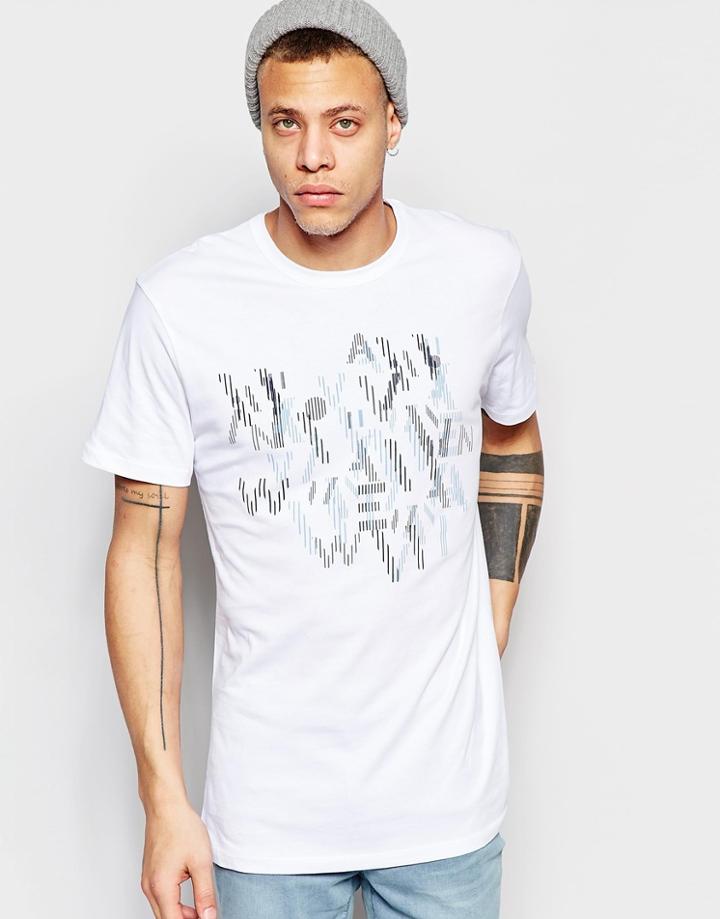 Waven T-shirt Otto Crew Neck Decode Logo Print - White