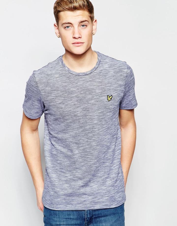 Lyle & Scott T-shirt With Slub Jersey - Navy