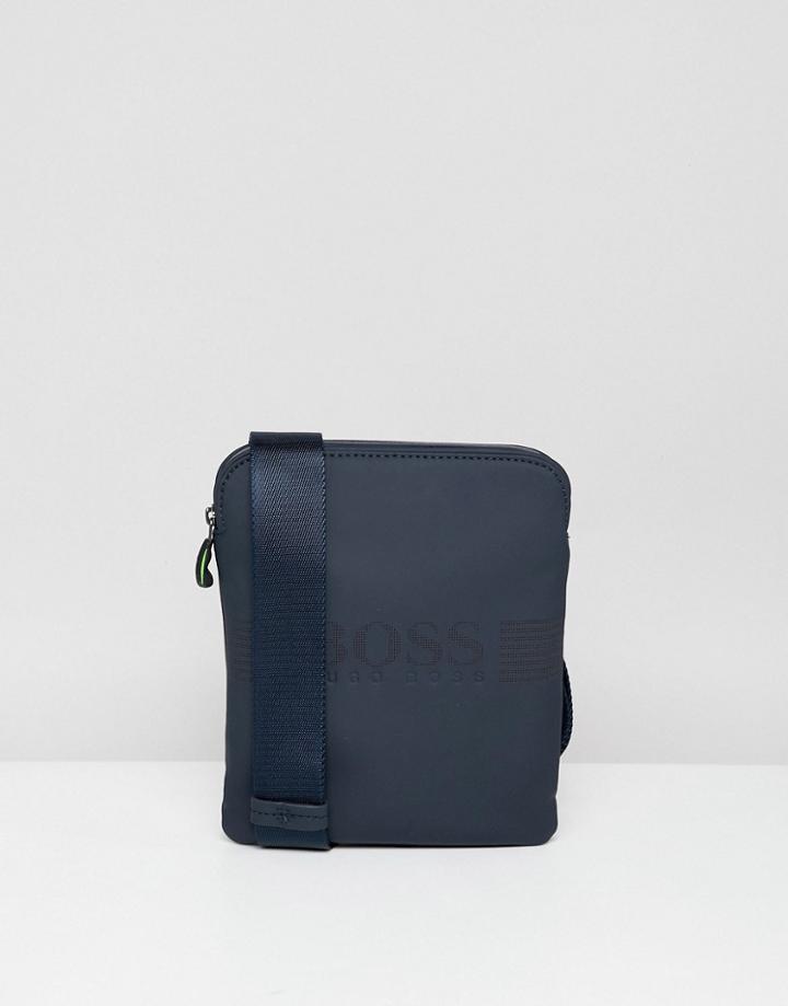 Boss Pixel R Rubberised Flight Bag In Navy - Navy
