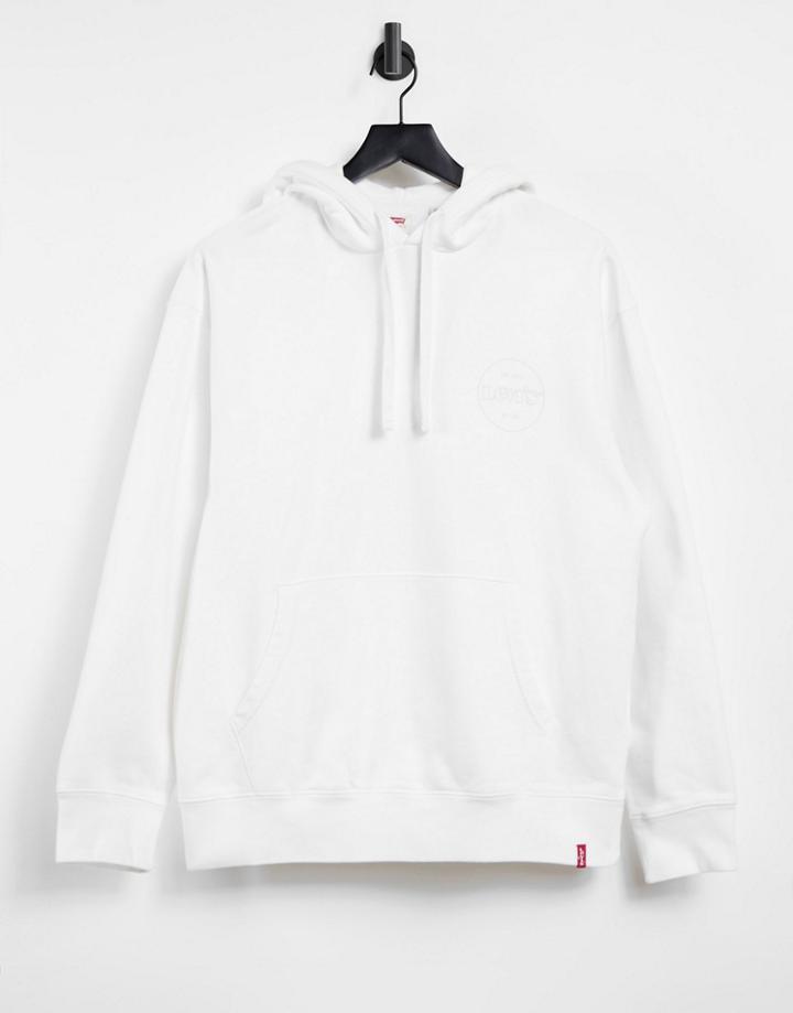 Levi's Relaxed Fit Logo Modern Vintage Logo Hoodie In White