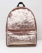 Asos Velvet Backpack - Brown