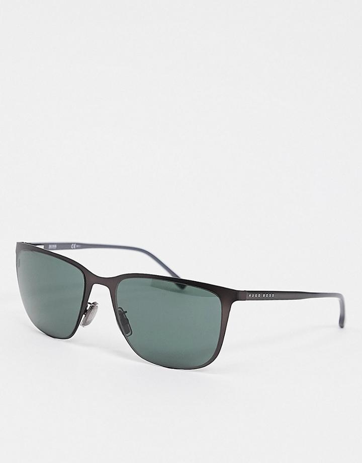 Hugo Boss Square Sunglasses In Brown