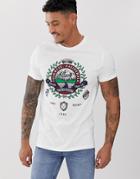 Asos Design Organic Cotton T-shirt With City Print-white