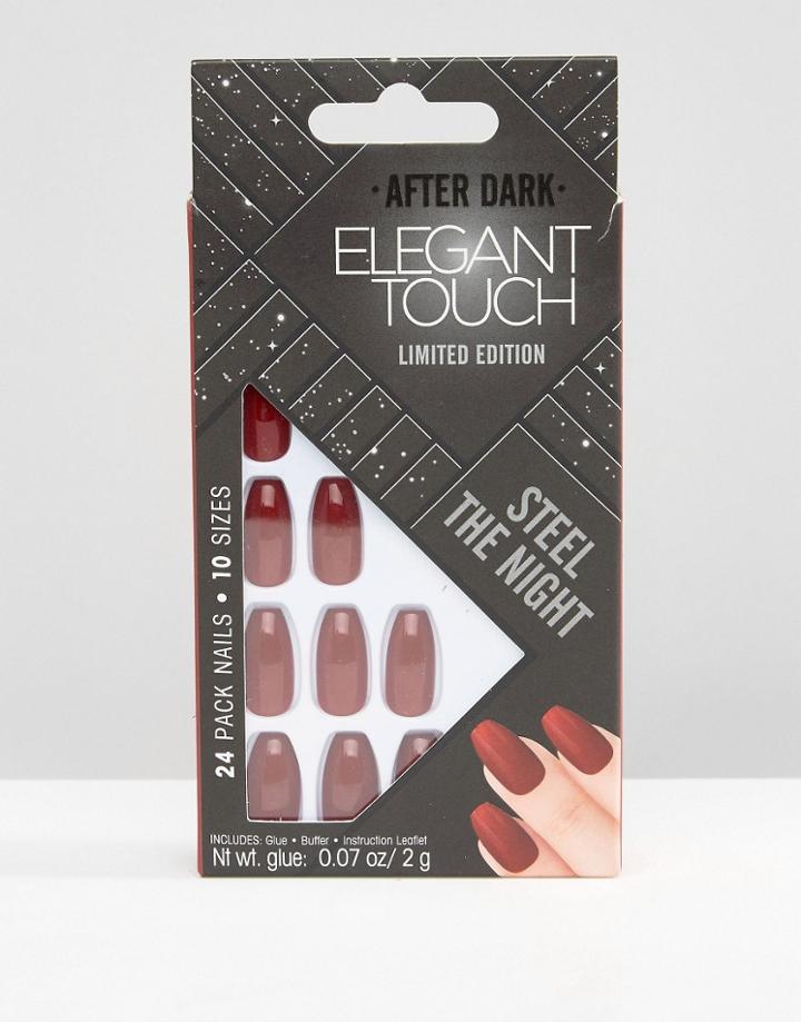 Elegant Touch After Dark Limited Edition Coffin Nail - Red