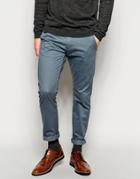Selected Homme Chinos In Slim Fit - Stormy Blue