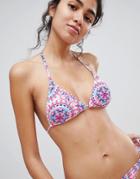 South Beach Mosaic Print Bikini Set - Pink