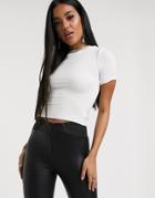 Aym Premium Short Sleeve Double Layer Tshirt In White
