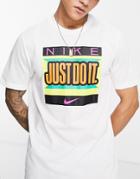 Nike Training Dri-fit Just Do It Graphic T-shirt In White