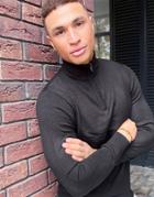 French Connection Soft Touch Half Zip Knit Sweater In Black