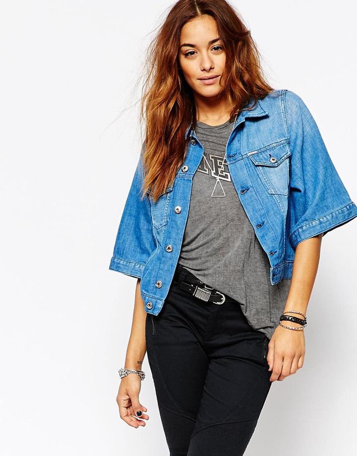 Diesel Kimono Denim Jacket - Blue