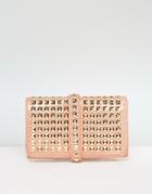 Missguided Studded Clutch Bag - Pink
