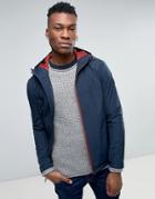 Timberland Hooded Shell Rain Jacket Slim Fit In Navy - Navy